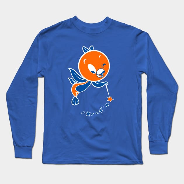 Sunshine terrace bird blue Long Sleeve T-Shirt by EnglishGent